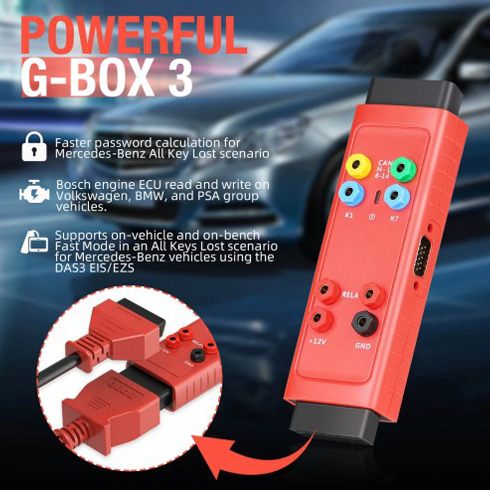 Programming Tool For Autel MaxiIM G-BOX 3 2 Adapter Fit MAXIIM IM608 KM100 IM608PRO All Key Lost For BMW Mercedes-Benz Toyota 4A