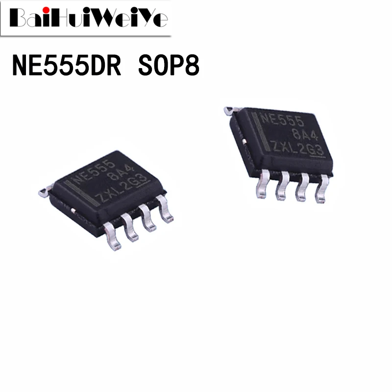 

10PCS NE555 555 SOP8 NE555D NE555DR Timers SMD SOP-8 New Original IC Amplifier Chip Good Quality Chipset