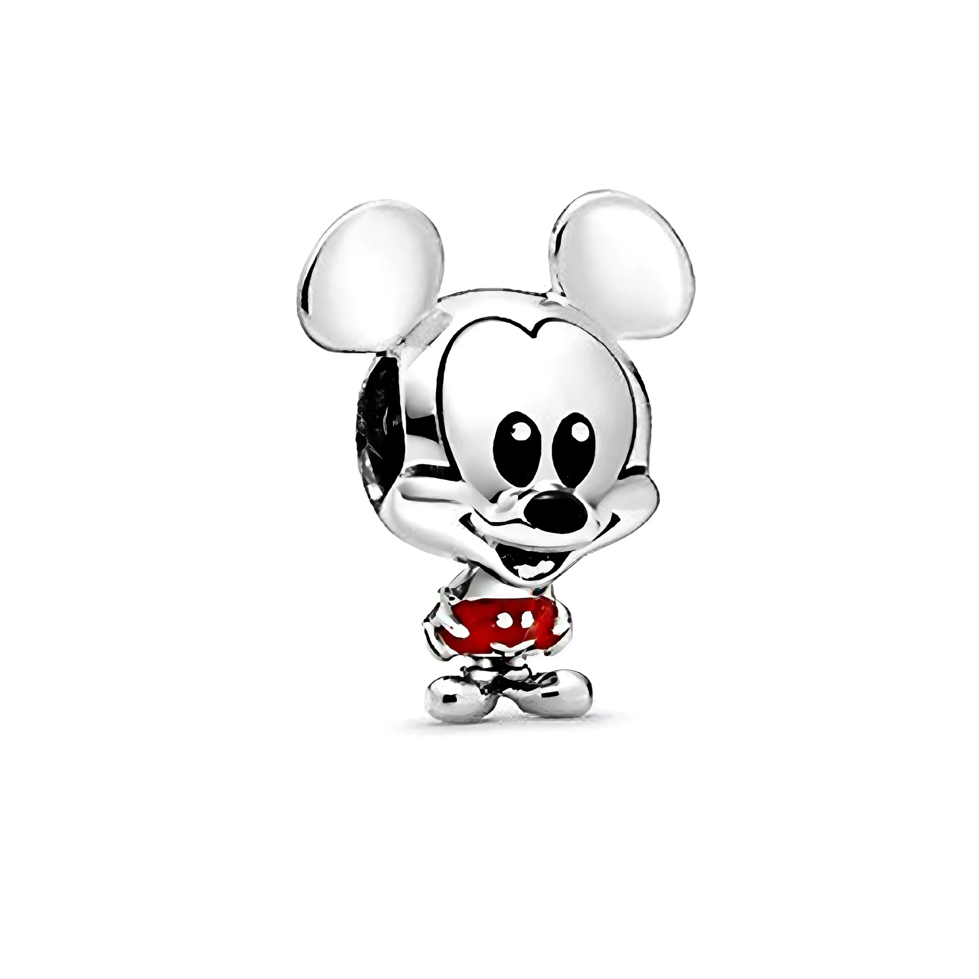 Pendentif à breloque Winnie l'Ourson Mouse pour femme, argent regardé 2024, or rose, convient aux bracelets Pandora, bijoux Disney, nouveau, 925