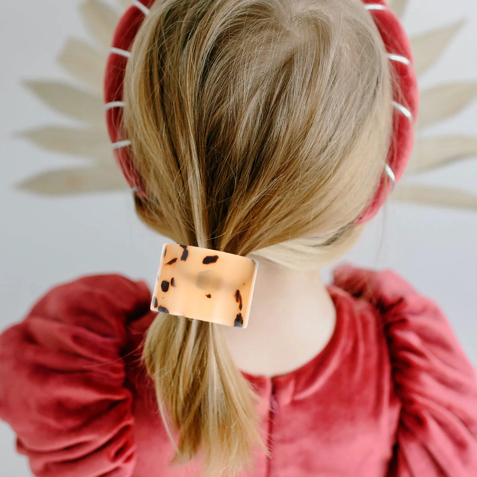 

3pcs Half Circle Hair Ring Elastic for Women Ponytail Holder Durable Hairstyle Girls Hair Tie Set Accessories