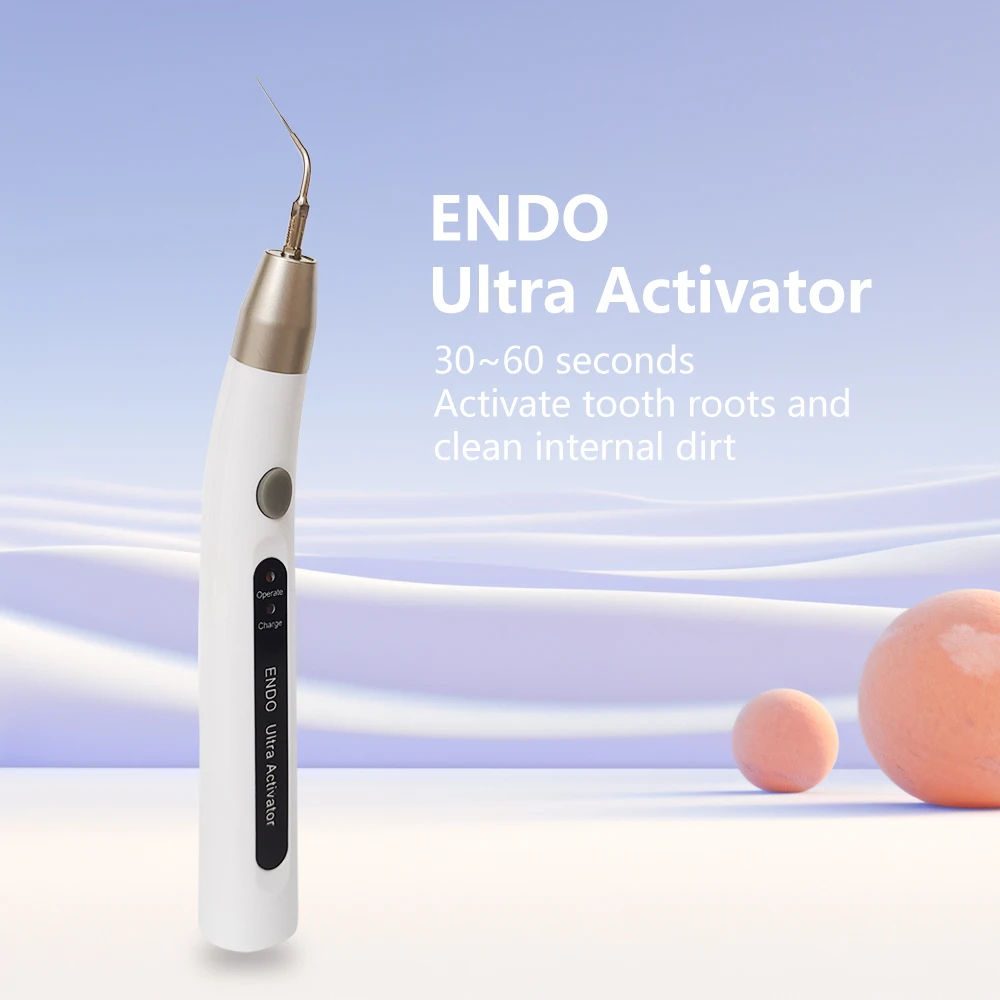 Dental Ultrasonic Activator Endodontic Ultra Activator Ultrasonic Tooth Cleaning Tool with LED Light Dentistry Instrument