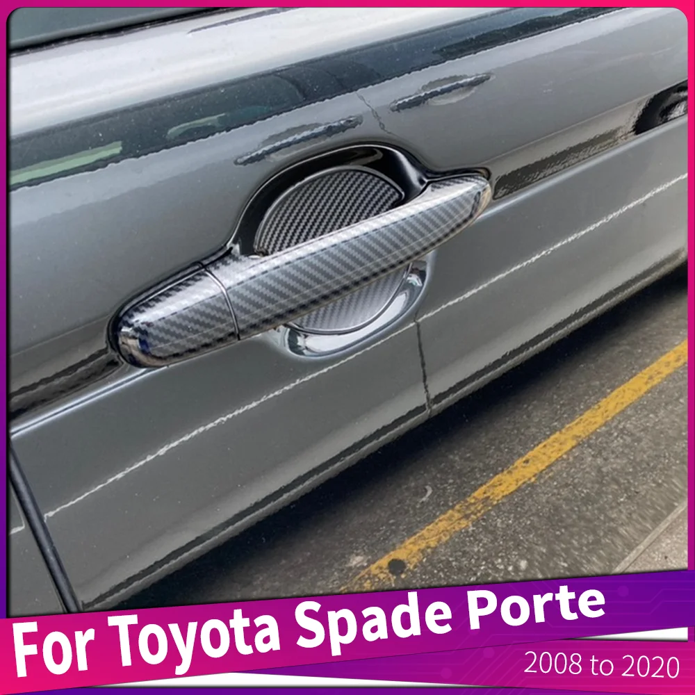 For Toyota Spade Porte 2008-2020 ABS Material Car Outer Door Handles Decorative Cover Auto Accessories