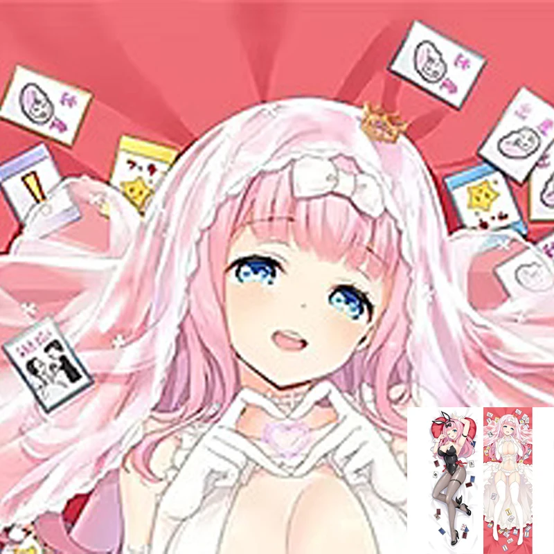 

Anime Pillow Cover Dakimakura Fujiwara Chika 2 Side Printed Hugging Body Pillowcase Cushion Cover Bedding Decor