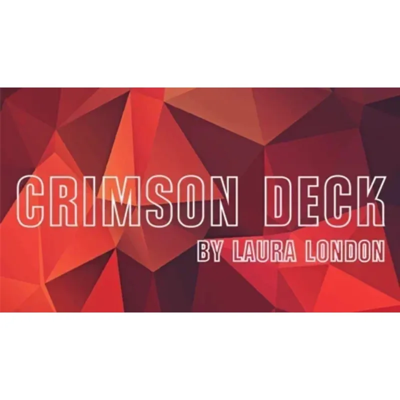 

Crimson Deck by Laura London Card Magic Tricks Close up Magic Mentalism Magia Magie Magicians Prop Gimmick Accessory Illusion