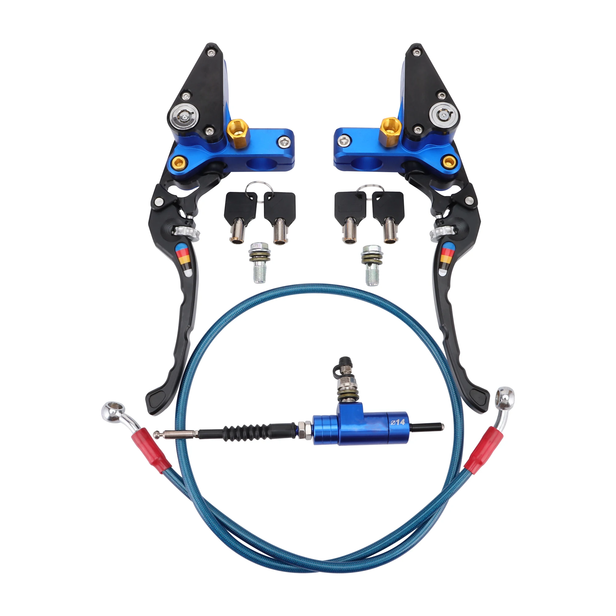 

Motorcycle 22mm CNC Hydraulic Adjustable Brake Pump Clutch Master Cylinder Lever Replacement for 125cc ATV Dirt Pit Bike