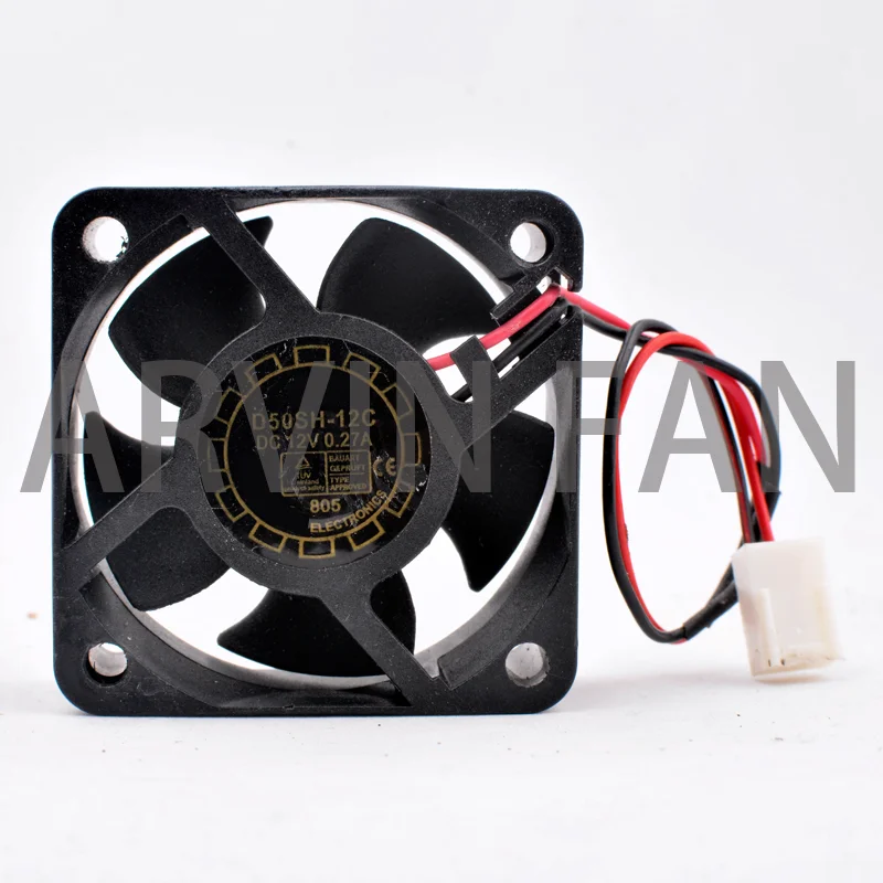 

D50SH-12C 5cm 50mm 50x50x20mm DC12V 0.27A Large-volume Cooling Fan Suitable Power Transformers