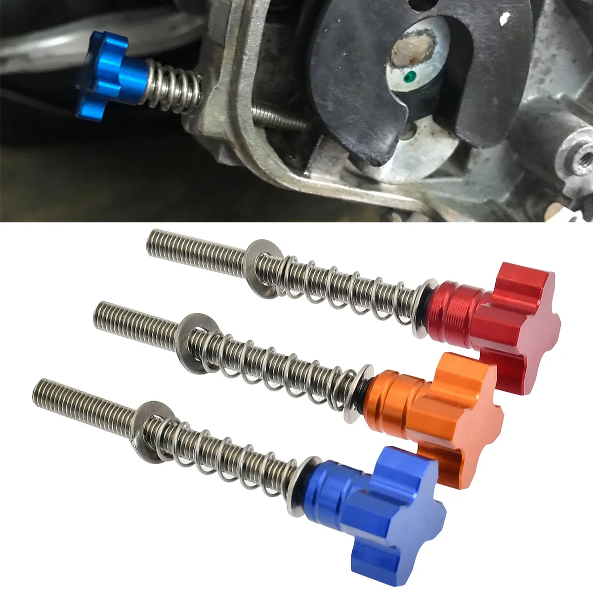 Motocross CNC Fuel Idle Speed Adjuster Screw For Husqvarna TE250i TE300i TX300i TE150i For KTM EXC XCW TPI 150 250 300 Parts