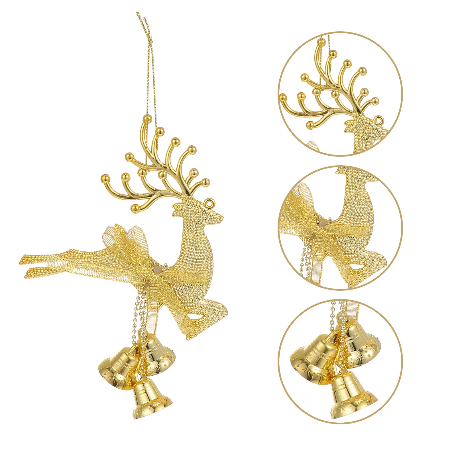 

8Pcs Xmas Elk Pendant Hanging Decoration Festive Christmas Ornament for Home Garden Courtyard Porch Tree Use Festival Ornament