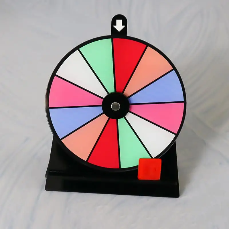 

Wheel Prize Spinner Party Game Non-slip Wheel Of Fortune Game Spinner With Stand 12 Slots Prize Wheel For Trade Show Party