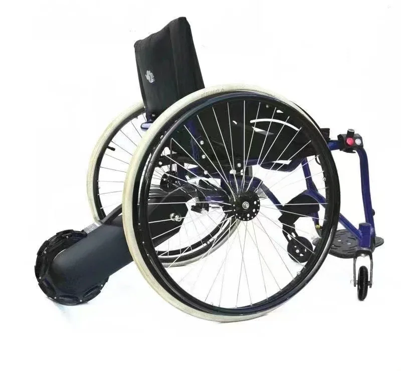 manual Wheelchair attachment small tail rear drive booster assist folding wheelchair leisure sports wheelchair front