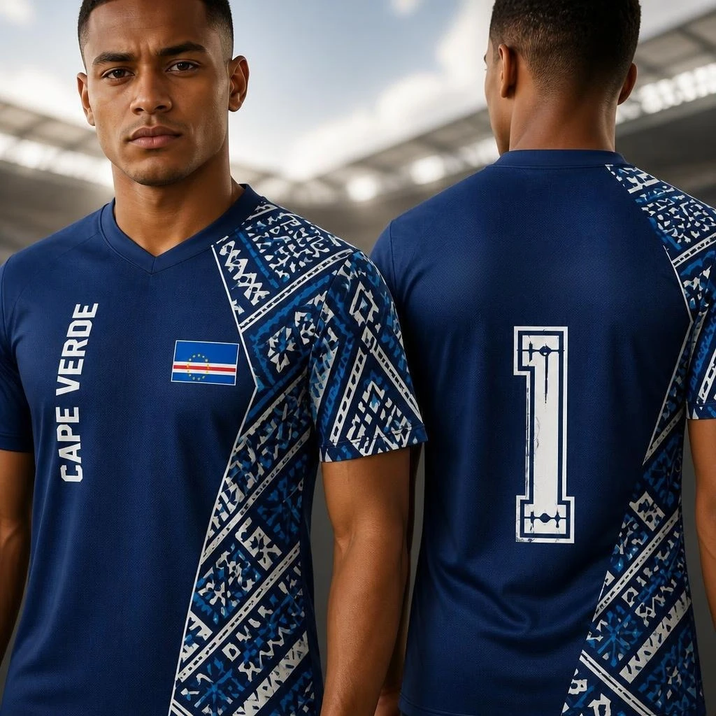 Cape Verde Football Jersey 2026 Men Soccer Shirt Sports T Shirt Quick Dry Breathable Casual Fan Wear Streetwear Short Sleeve