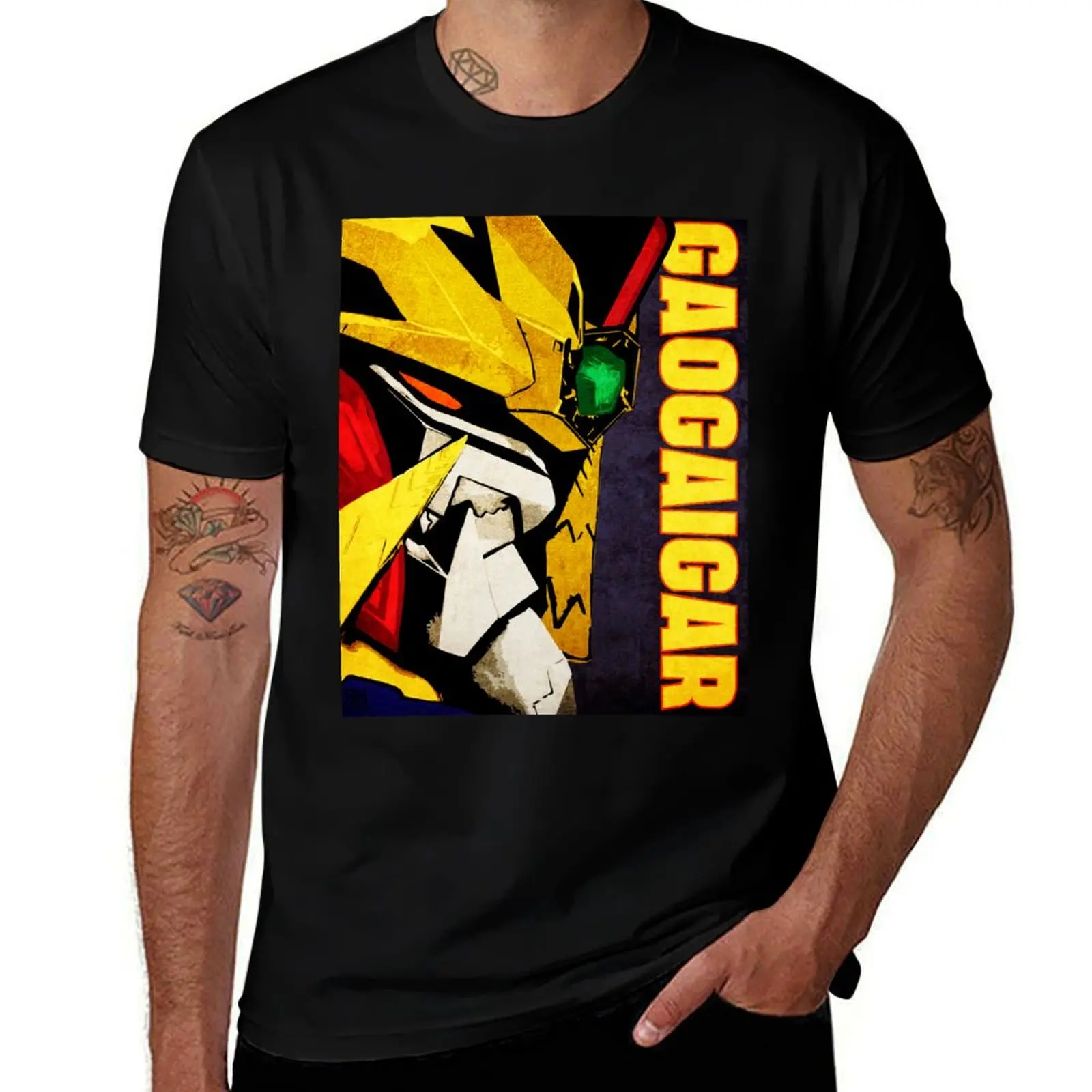 

Gaogaigar T-Shirt Fashion Print Casual Short Sleeve