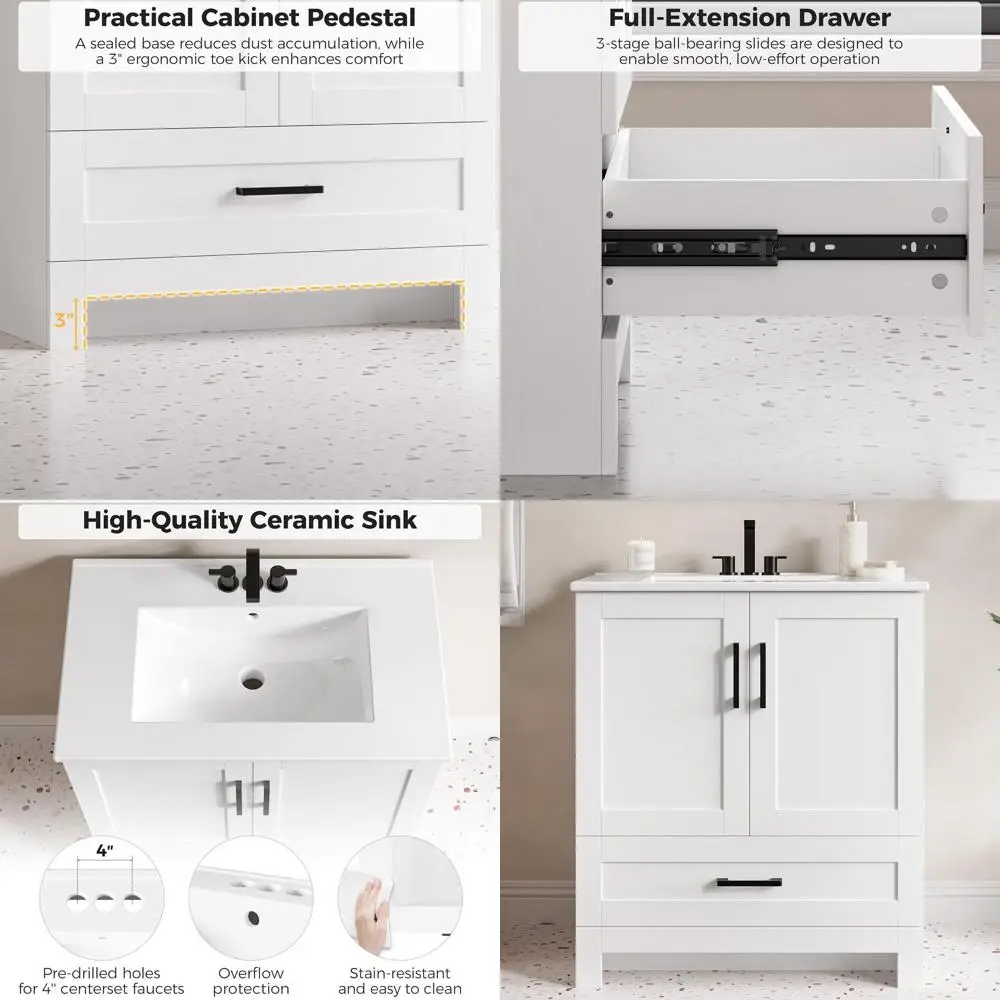 30" Bathroom Vanity…