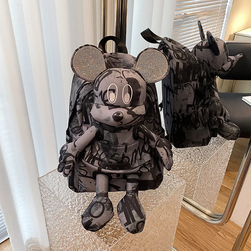 Disney myszka Mickey 2023 nowy plecak Kawaii o dużej pojemności tornister podróżny torba na jedno ramię prezenty urodzinowe