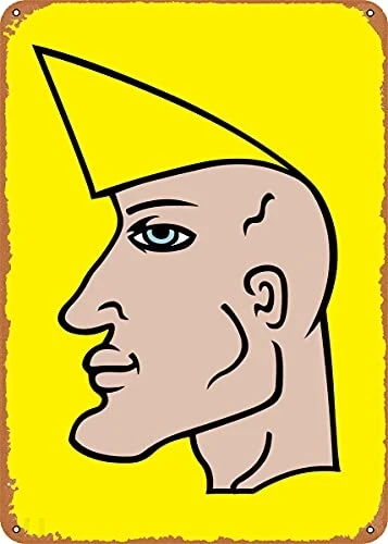 تشاد ميمي wojak الميمات خمر نظرة معدنية علامة الفن يطبع الرجعية هدية 8x12 بوصة