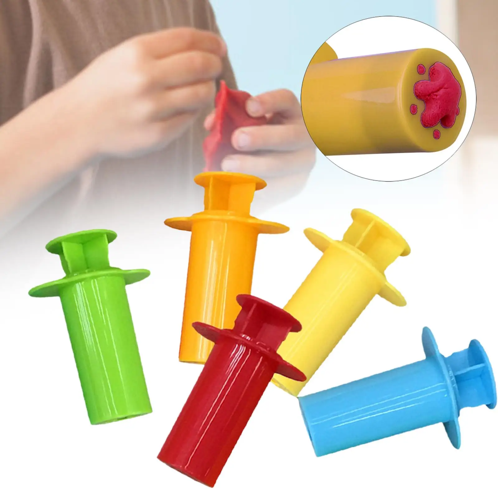 5Pcs Extruders Set Modeling Clay Tool for Birthday Gifts 2024 New Years Kids