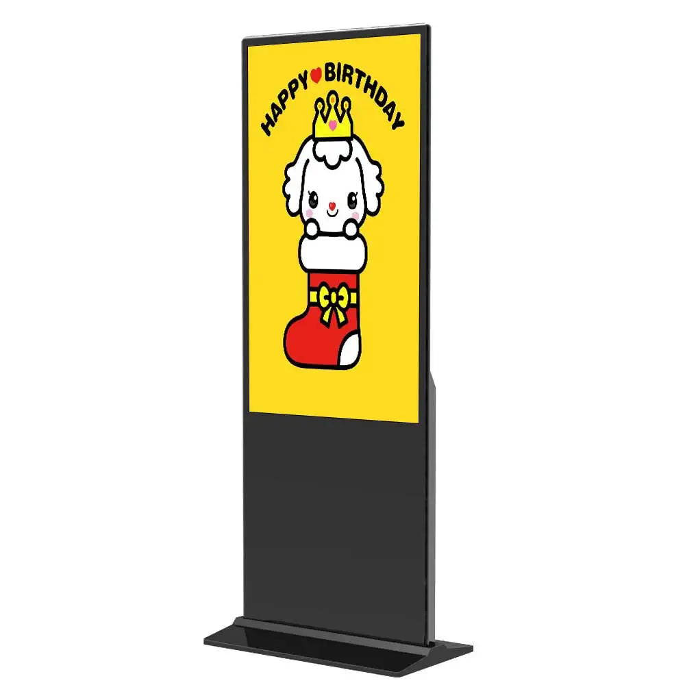 43 49 55 Inch Indoor Floor-to-ceiling Vertical Totem WIFI Digital Signage LCD Advertising Display