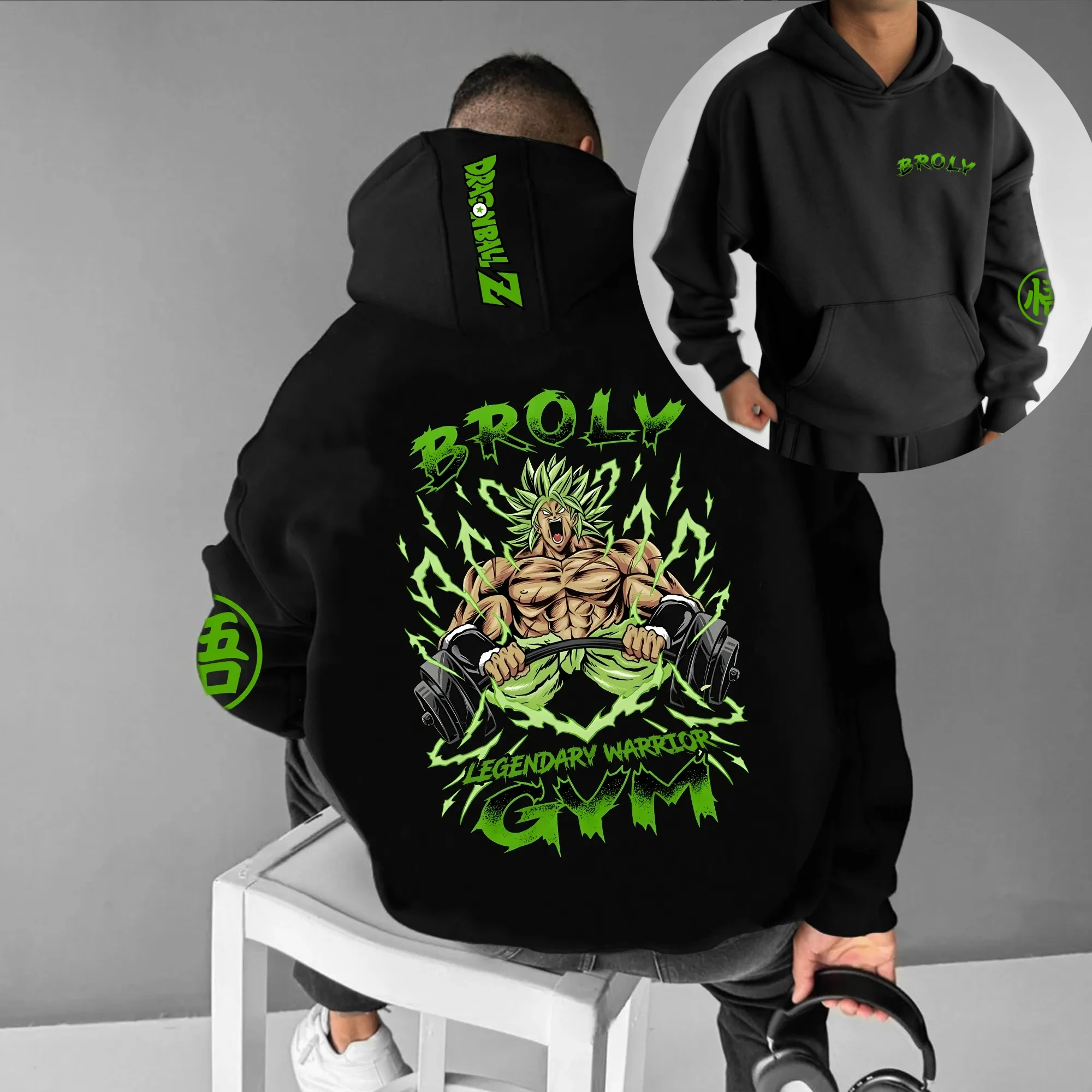 

Dragon Ball Parent-child Clothing Autumn Winter Japanese Hot-blooded Anime Classic Characters Comfortable Hoodie Men's and Women