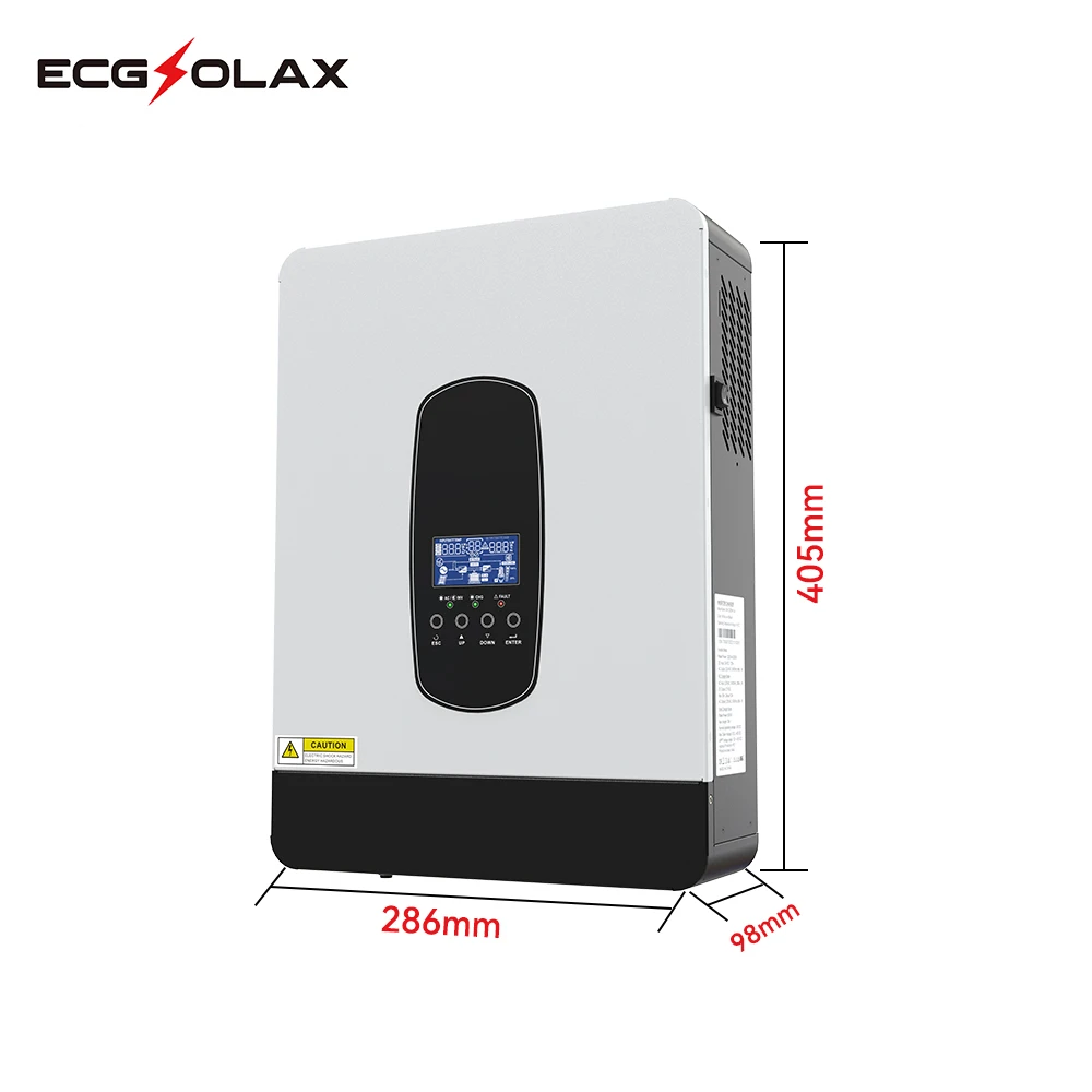 3000W Hybrid Solar Inverter 24V 220V Pure Sine Wave Inverter 3KW 1.8KW Built in MPPT 80A Solar Charger Controller Max PV 450VD