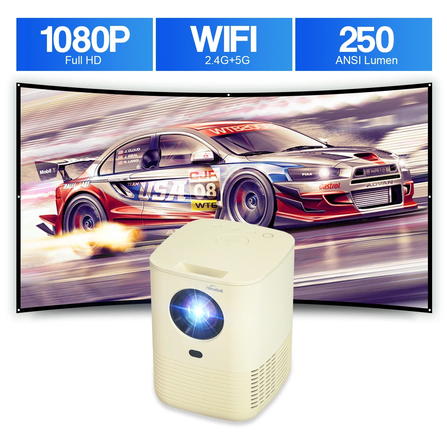 Portable Projector Home Theater Video Led Oem Odm 1080p Support 4k Smart Mini Projector