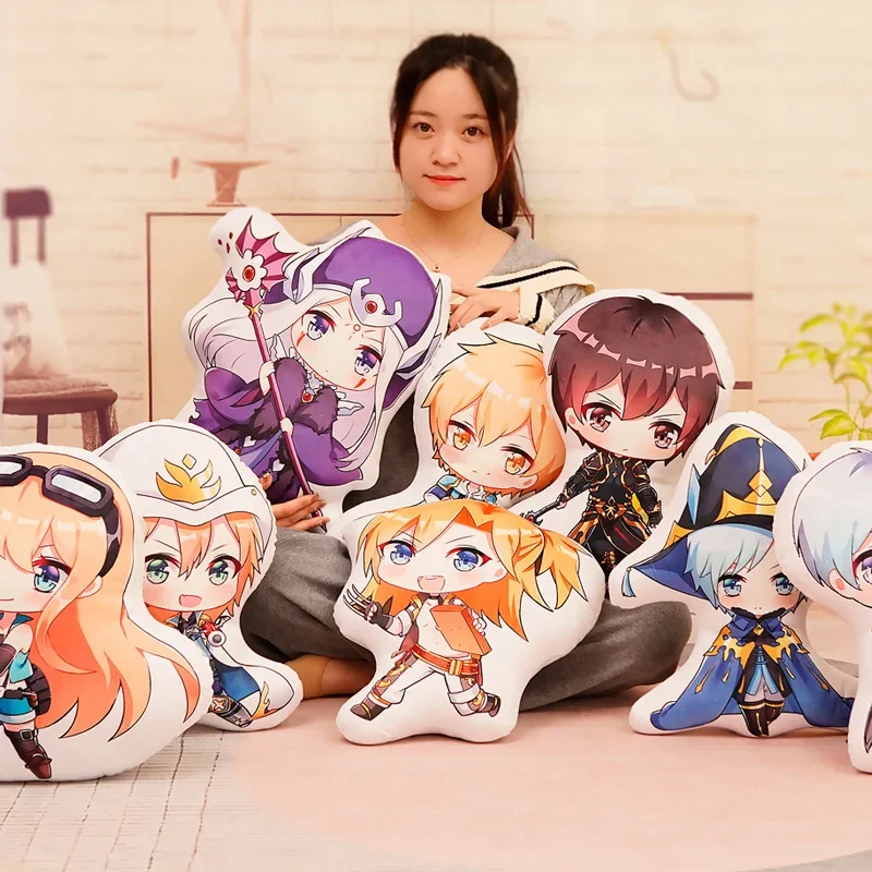 

45cm Hot Sale Anime The King's Avatar Pillow Plush Lord Grim One Autumn Leaf Dancing Rain Desert Dust Doll Toys Sofa Decoration