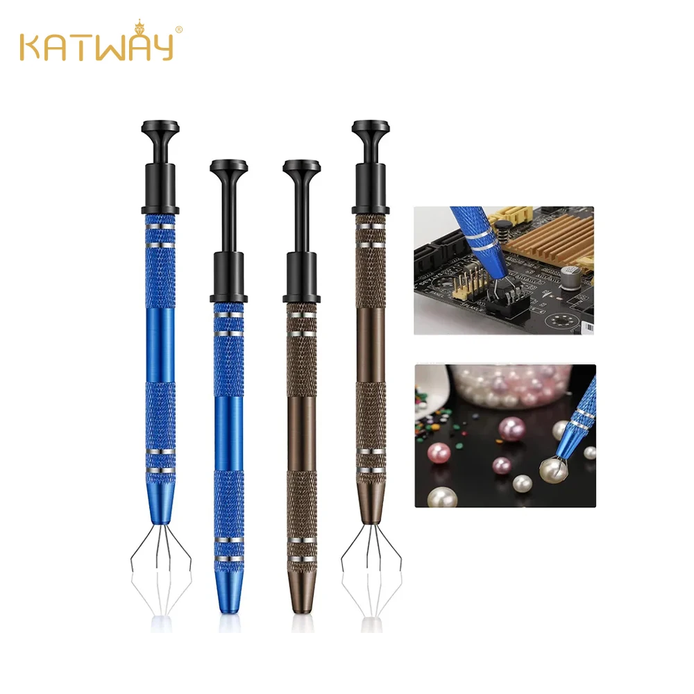 KATWAY Electronic Component Repair and Nuts, Precision 4-Claw IC Chip Extractor and Tool Remover HH-AA67