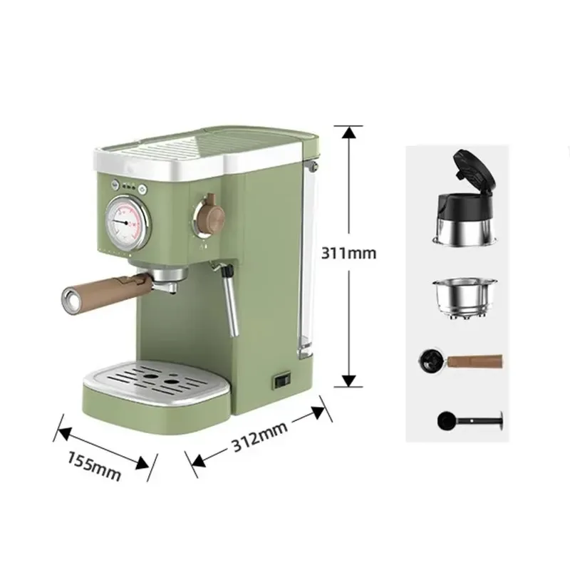 Automatic 3 in 1 Milk Foam Extraction Steam Temperature Control Capsule Coffee Machine