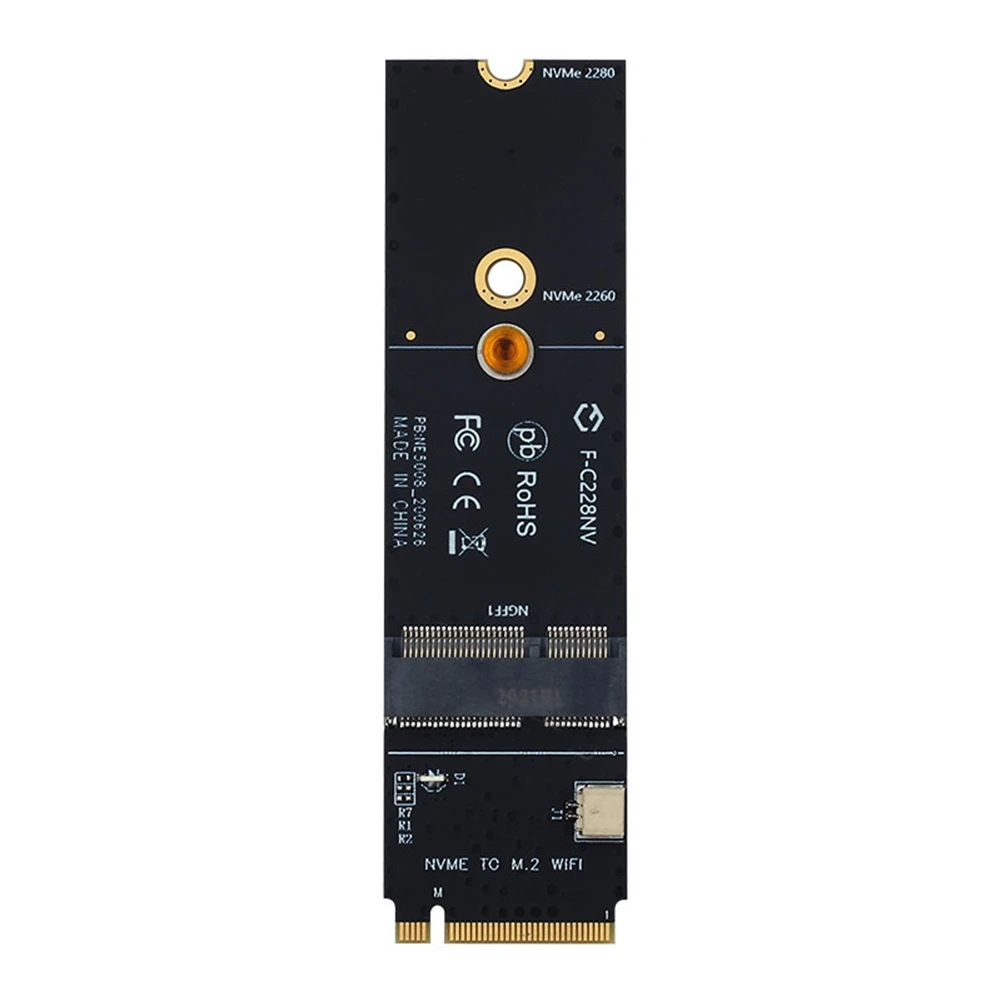 NGFF M.2 A/A+E Key Slot to M.2M Key PCIe PCI-Express WiFi Card Adapter NVMe Wireless LAN Card