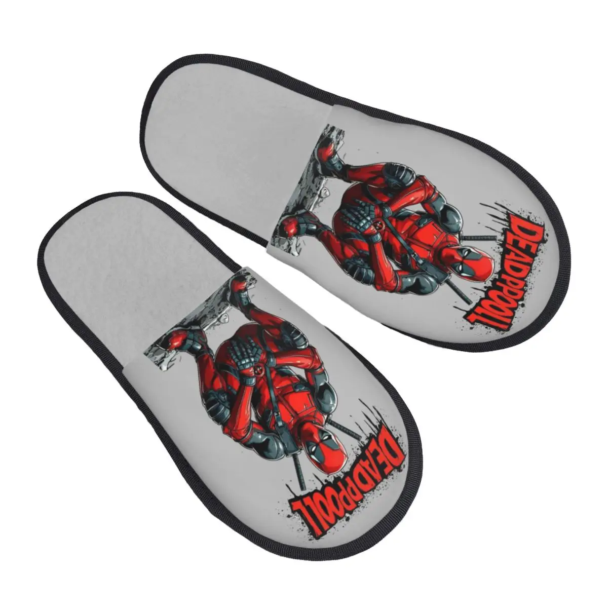 

Custom Print Women Deadpool Movie House Slippers Cozy Warm Memory Foam Fluffy Slipper Indoor Outdoor Shoes