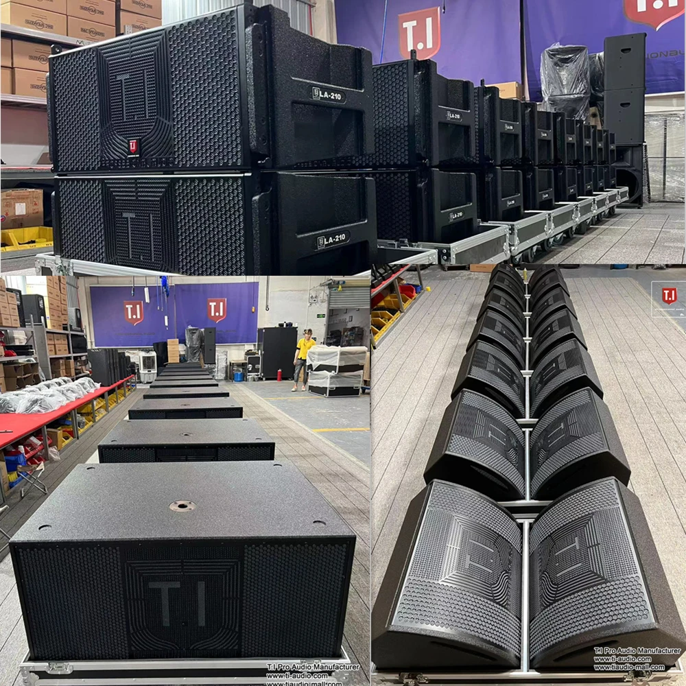 Altavoz Profesional de Línea para Escenario Deepbass LA-215BP con Doble Woofer de 15 Pulgadas