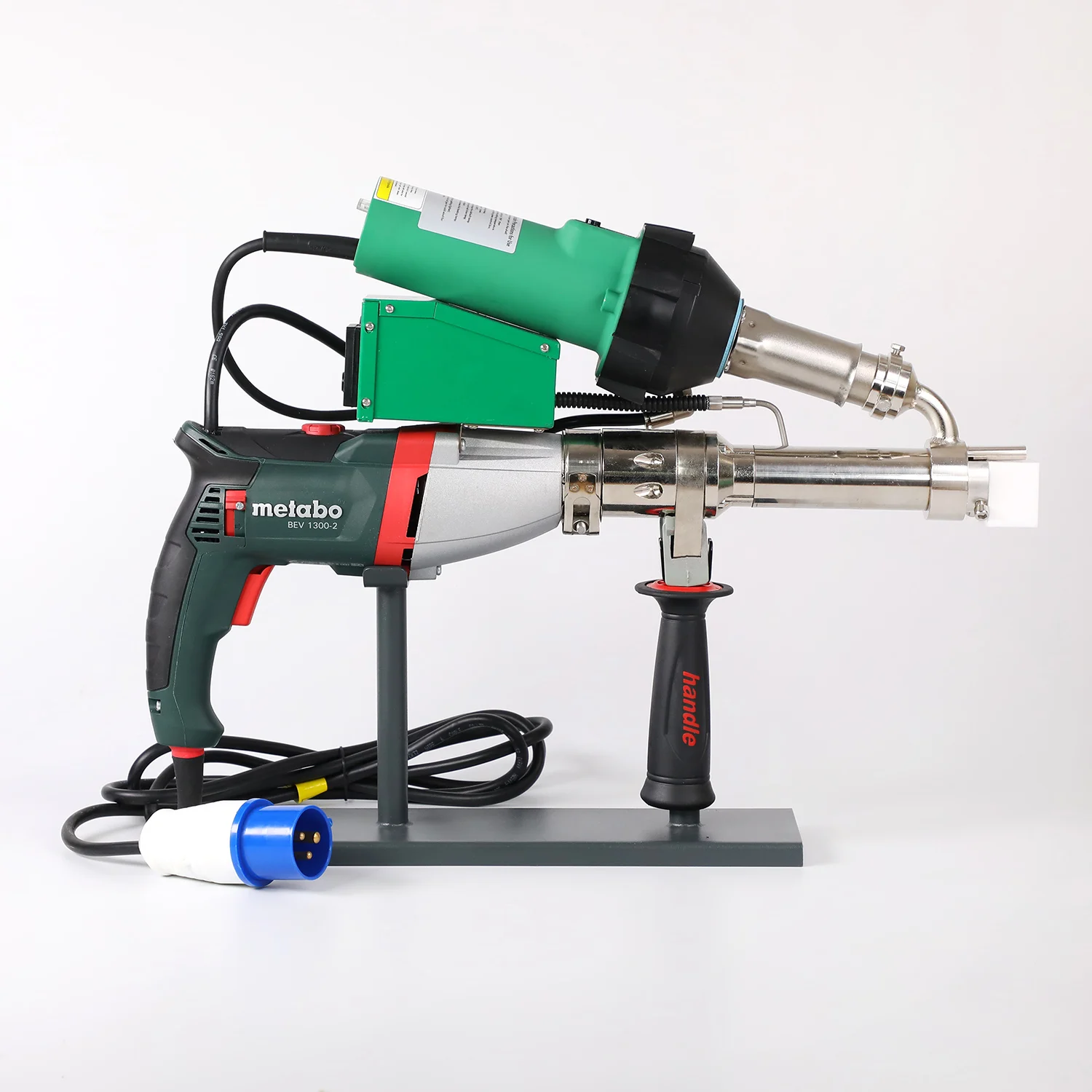 Metabo Motor Plastic Hand Extruder Welding Gun 1600Kw Plastic Welders Hot Air Welding Machine for Hdpe Geomembrane Tanks