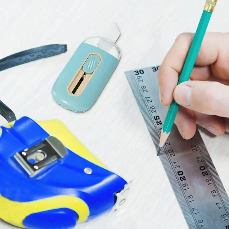 Paper Cutter Unwrapping Tool Sturdy & Safe Wrap Box Opener Box Cutters With Automatic Locking Portable Letter Opener For