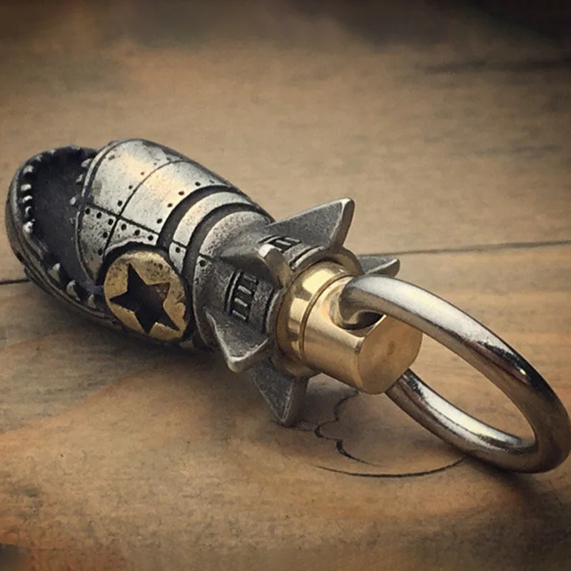 Alloy Shark Bottle Car Keychain Bag Accessories Bag Charm Keychain Fashion Decoration Portable Pendant Element Halloween Pendant