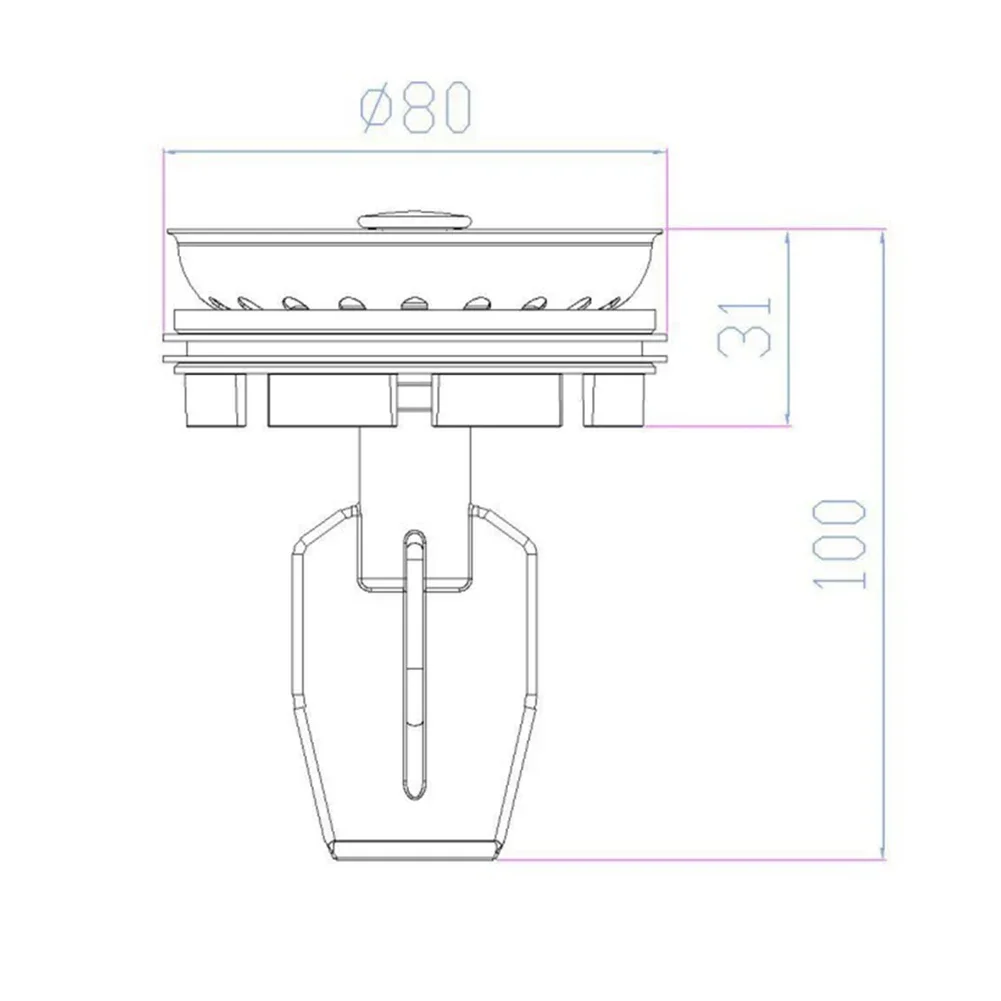 Food Waste Disposer Filter Water Plug Kitchen Garbage Grinder Shredder Disposer Replacement Parts Kitchen Accessories