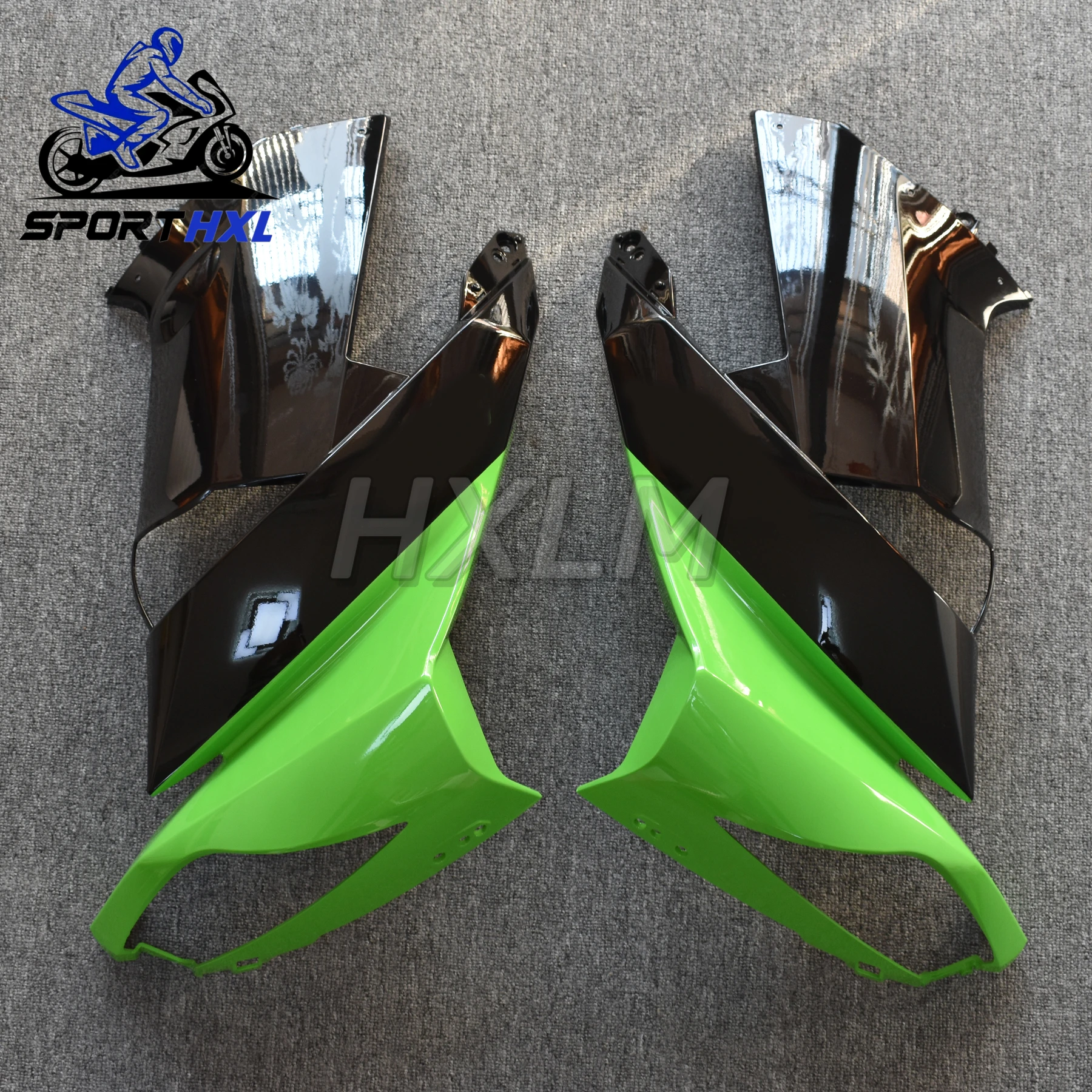 دراجة نارية الهدايا المجمعة لكاواساكي ER-6F 2009-2011 Fairings لوحة واقية ER6F 09-11 البلاستيك القلنسوة #4