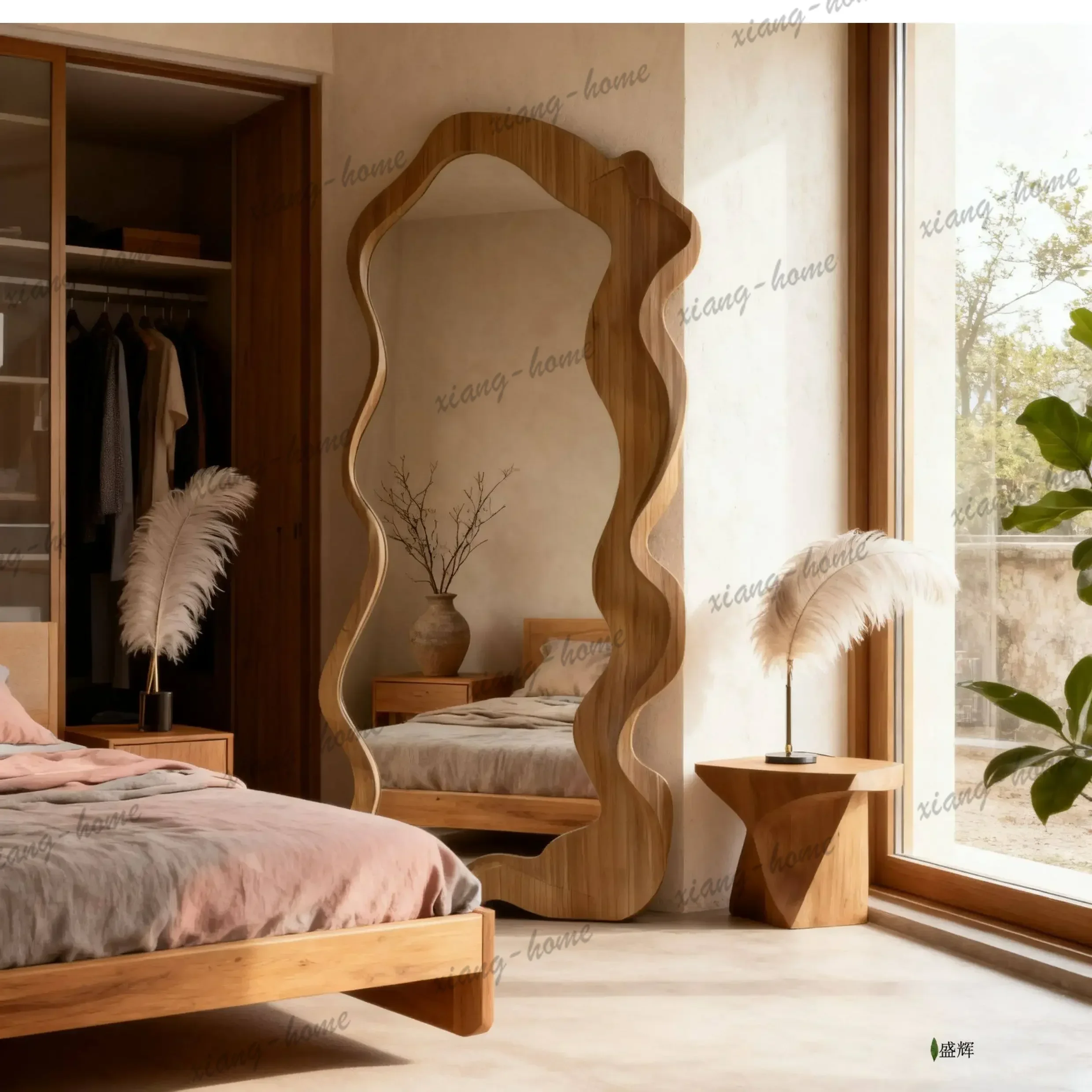 ld Cute Big Floor Decorative Mirrors Floor Standing Princess Nordic Mirrors Full Body Standing Espejos Decorativos Home
