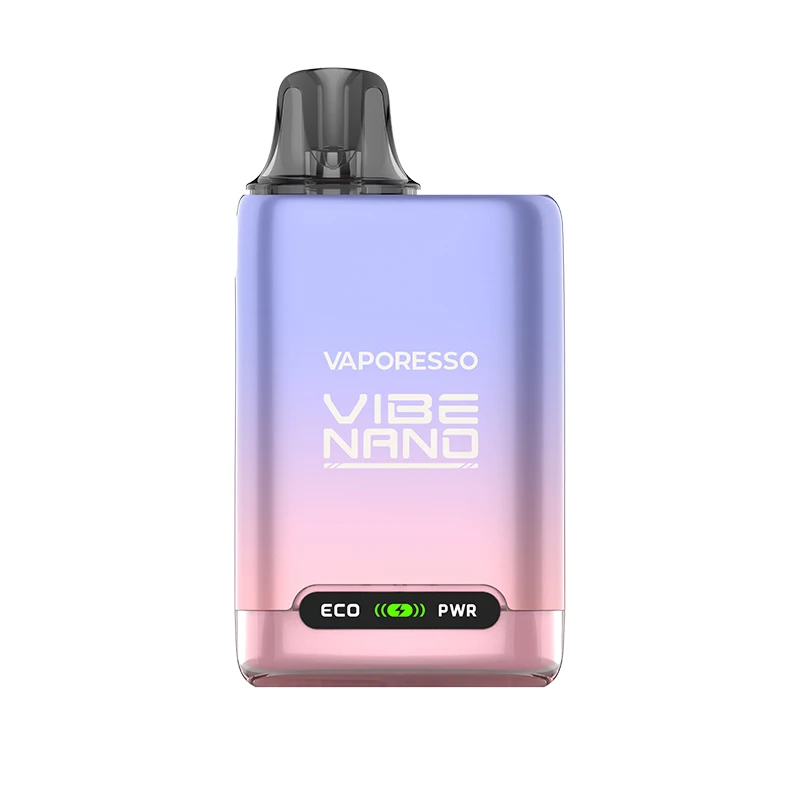 مجموعة Vaporesso Vibe Nano الأصلية للسجائر الإلكترونية بطارية 1100 مللي أمبير في الساعة مع خرطوشة Vibe Pod 4.5 مل شبكة مزدوجة ECO PWR Vape