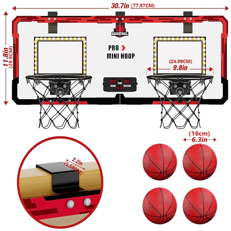 ألعاب الرماية الرياضية الداخلية والخارجية، لعبة كرة السلة المزدوجة للأطفال