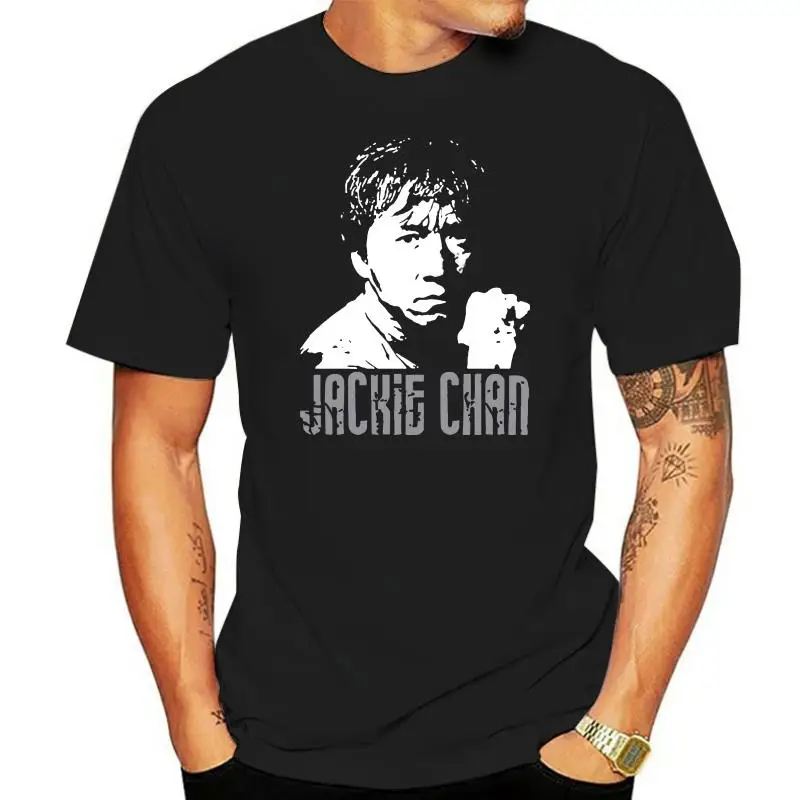 Jackie Chan Drunken Master China Kung Fu Dragon Fight Movie T-Shirt, Vintage Kurzarm Casual Streetwear Mode Alltags-Oberteil – Detail 12