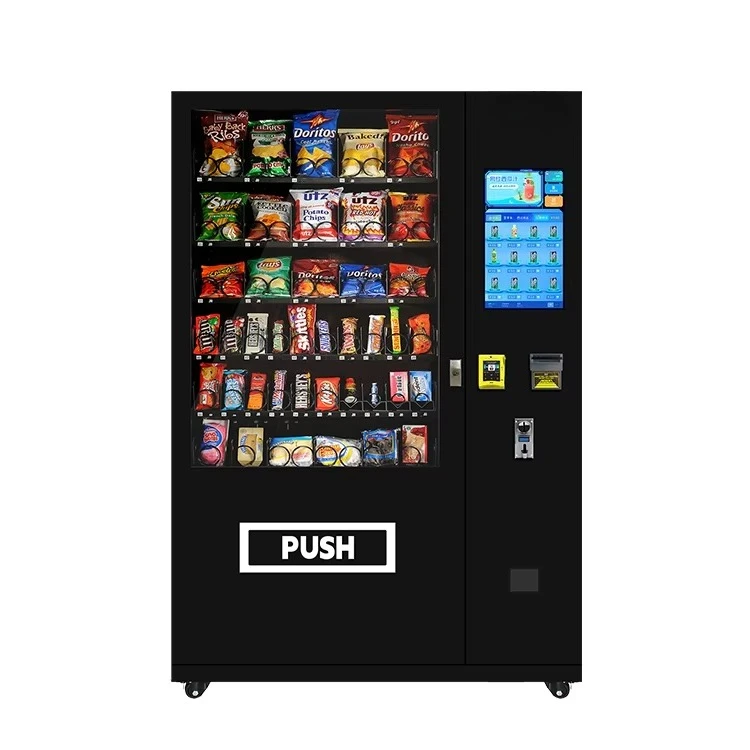 

2025 New Arrival Smart Vending Machine Card Reader Snack Vending Machine Cold Bottled Drinks 21.5 Inch Touch Screen 60 Slots