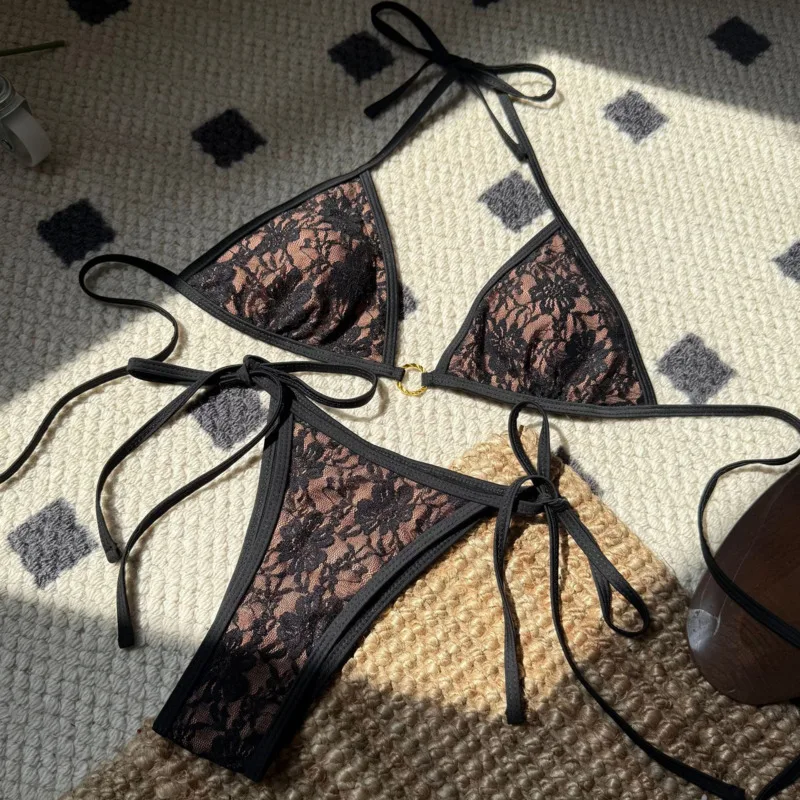 Lace Sexy Bikinis 2026 Women's Swimwear Female Swimsuit For Swim Wear Bathing Suits Brazilian Bikini Set Beachwear Pool Bather