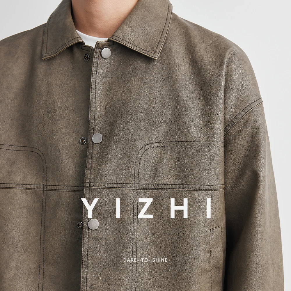 Fashion Men‘s Leather Jacket British Style 2025 Autumn Winter Retro Warm Solid Casual Slimming Short Jacket Coats Men Clothing