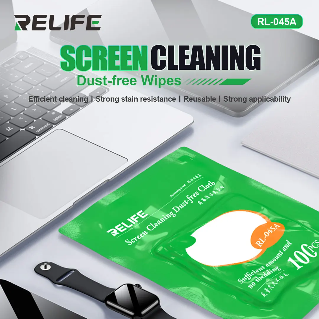 RL-045A screen cleaning Dust-free wipes without leaving traces for cleaning  glasses, watches, mobile phone