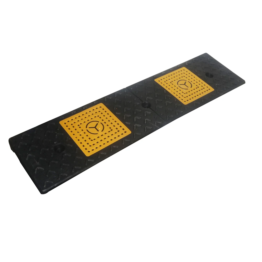 1 Pcs step pad slope pad road tooth uphill threshold triangle pad car climbing pad rubber road along the slope deceleration belt