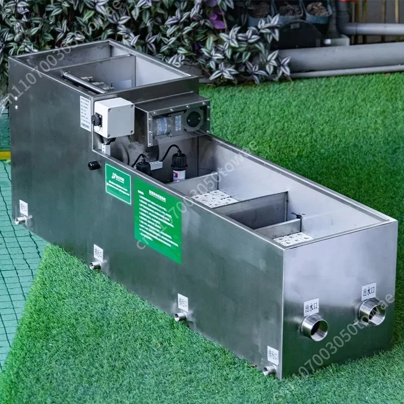 Customized 10m3/h Stainless Steel Combi Drum Filter for Koi Pond Automatic Uv Cotton Filter Fish Pond Filter System
