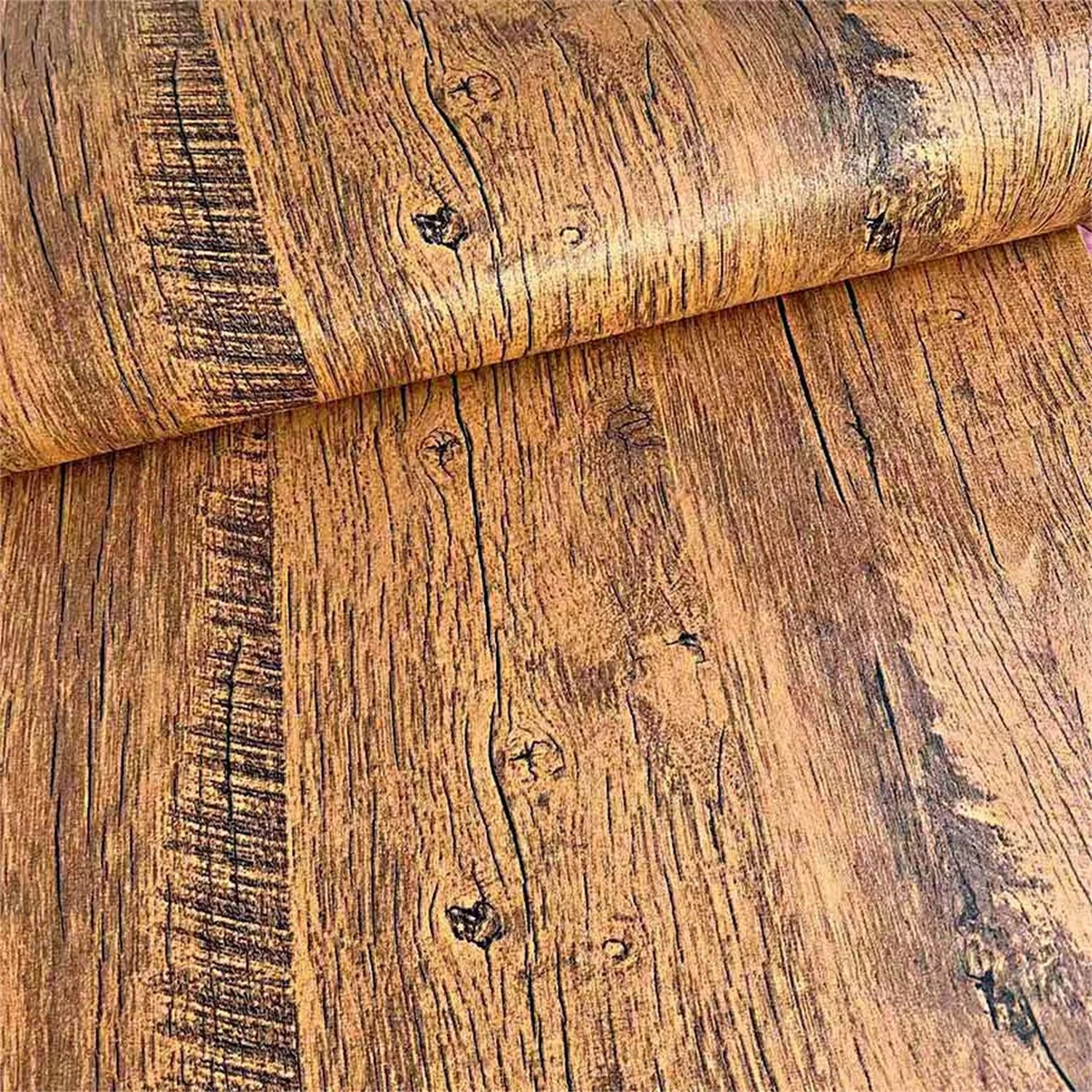Wood Grain Wallpaper Peel and Stick Vinyl Waterproof Contact Paper PVC Wrap for Cabinet Drawer Desktop Closet Furniture Decor