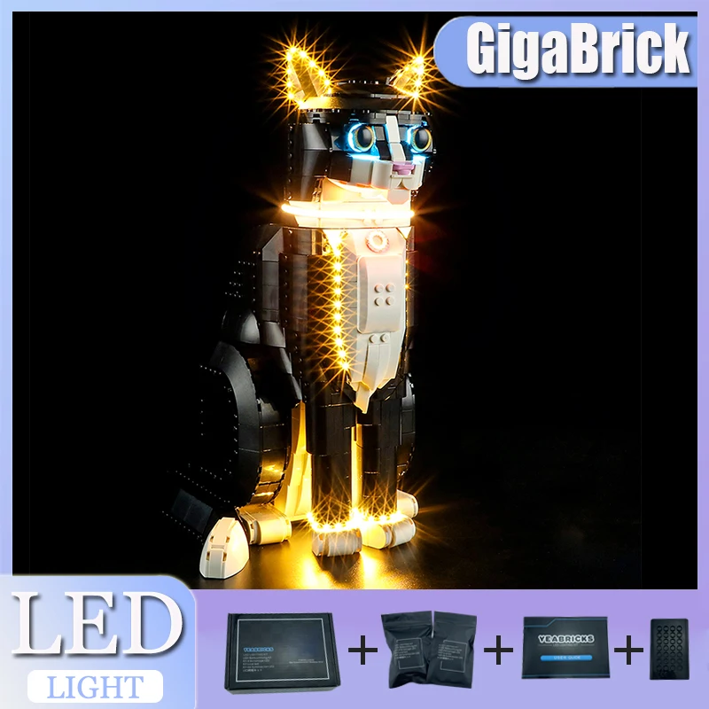 

DIY LED Light Kit For LEGO 21349 Tuxedo Cat (Only LED Light,Without Blocks Model)