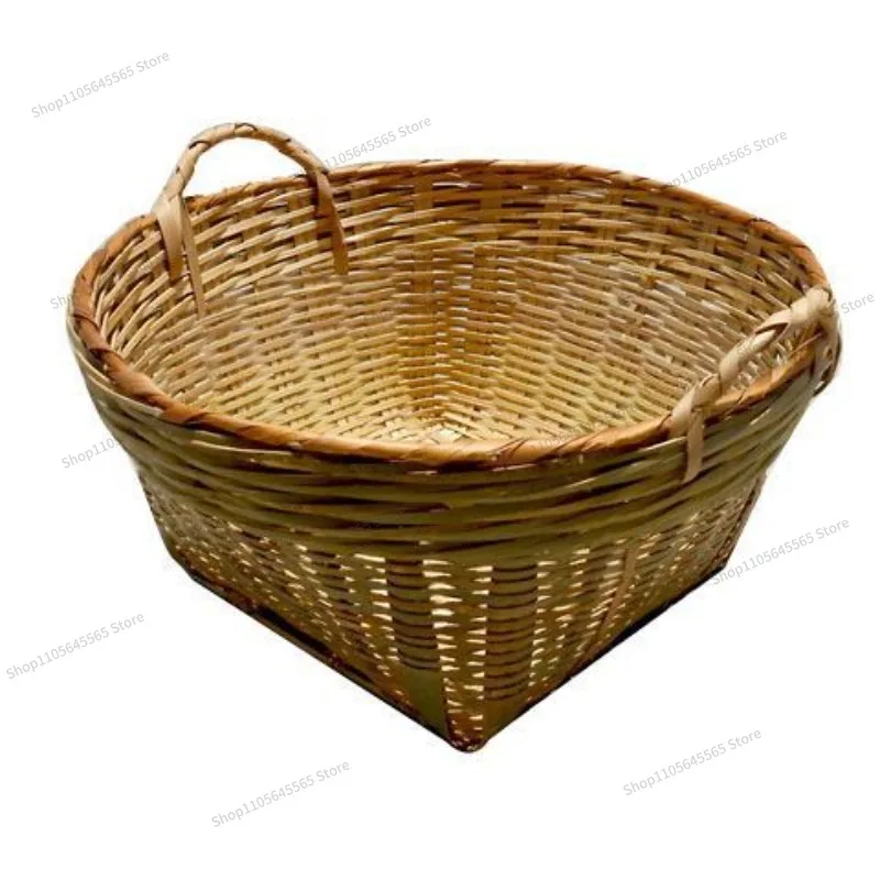 For Storage bamboo basket for eggs, fruits, bamboo basket with bamboo ears, basket