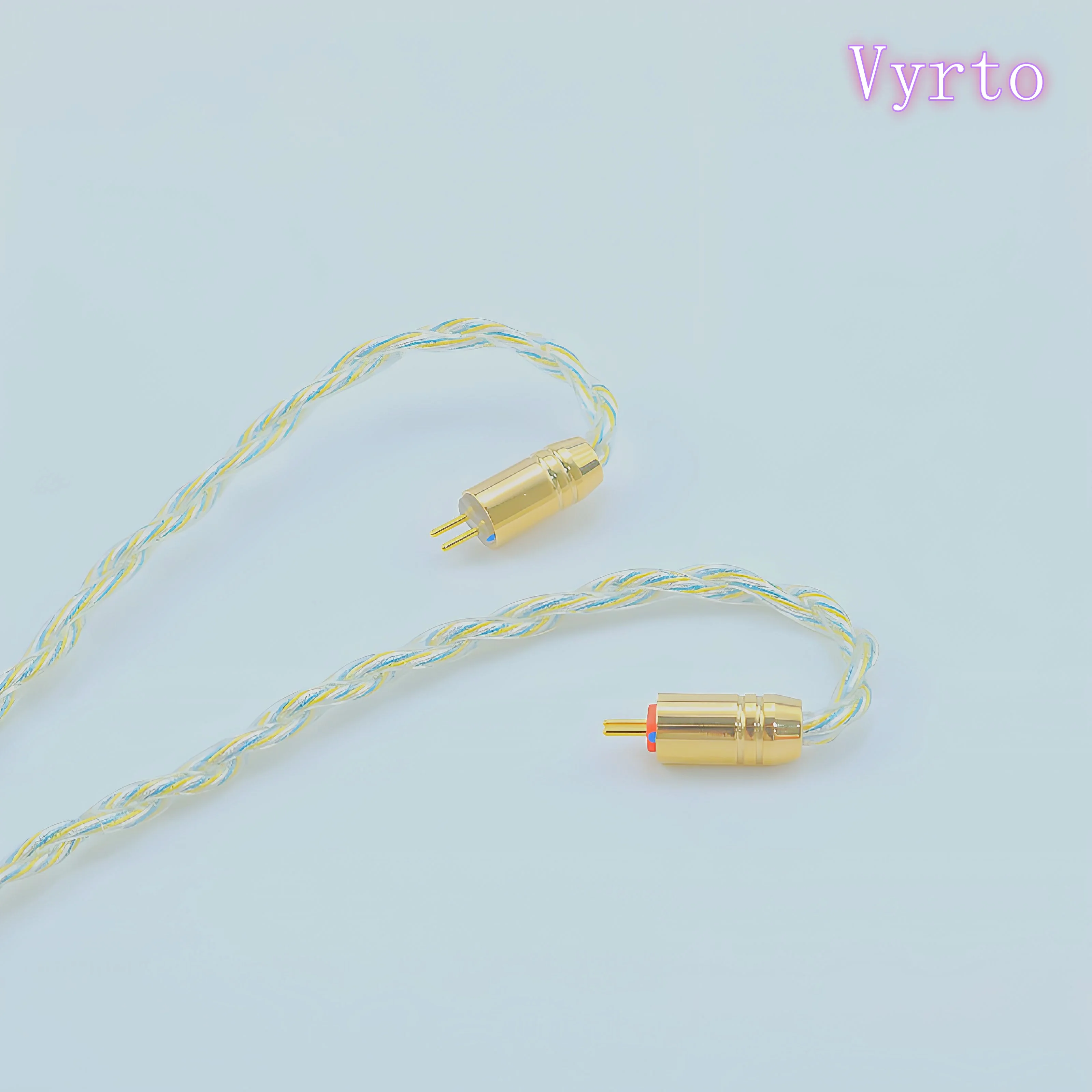 Vyrto-A15 Headphone Upgrade Cable With Gold, Silver And Copper 4-strand Core 0.78 Dual Pin Mmcx Balance 3.5 4.4 Hifi  Iem Cable