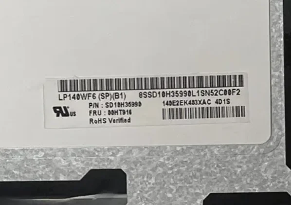 LP140WF6-SPB1 LP140WF6-SPB4 LP140WF6-SPB6 LP140WF6-SPB7 N140HCA-EAB N140HCE-EAA 14.0'' LCD Screen IPS 1920*1080 EDP 30 PINS